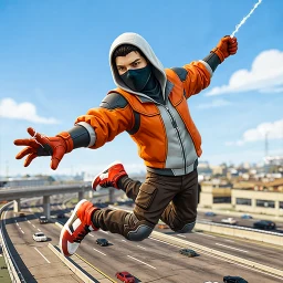 أيقونة بطل العنكبوت الطائر 3D
